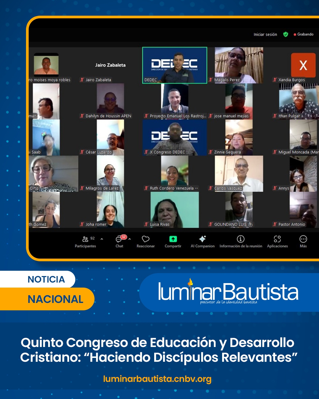 Quinto Congreso de Educación y Desarrollo Cristiano “Haciendo Discípulos Relevantes”