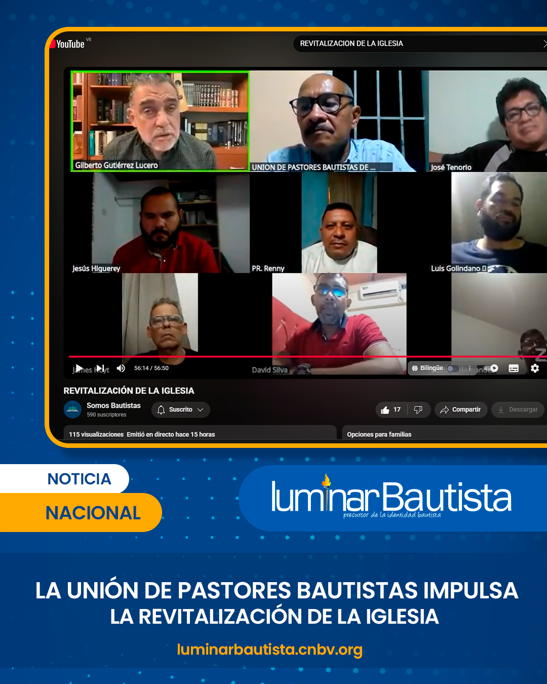 LA UNIÓN DE PASTORES BAUTISTAS IMPULSA LA REVITALIZACIÓN DE LA IGLESIA