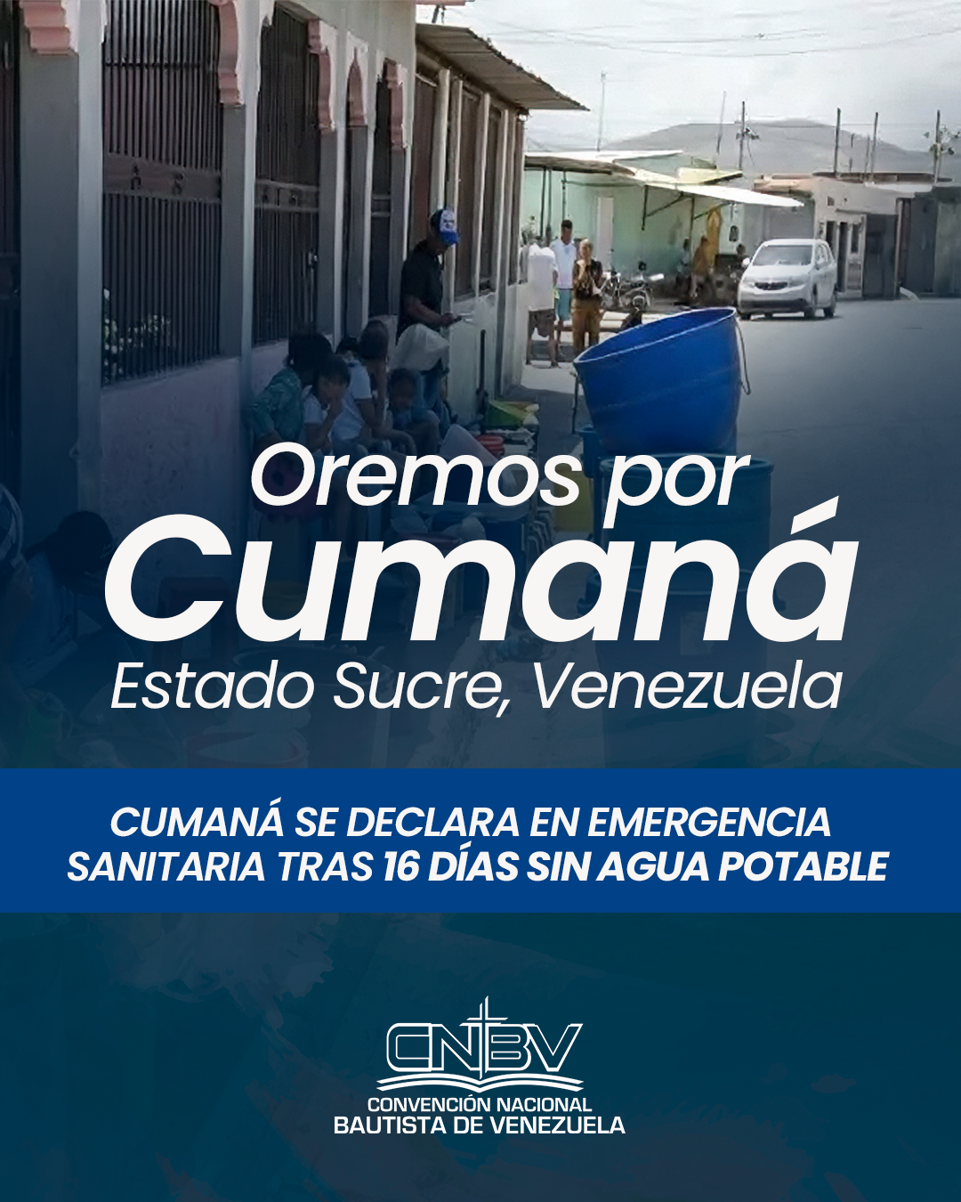 CUMANÁ SE DECLARA EN EMERGENCIA SANITARIA TRAS 16 DÍAS SIN AGUA POTABLE